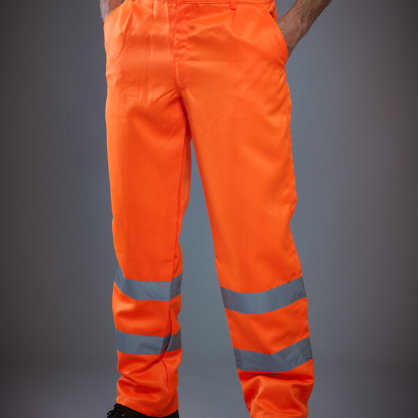 Yoko Hi-Vis Poly/Cotton Work Trousers Thumbnail